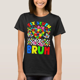 T-shirt Six sept bruh 6 7 puzzle cœur 67 sensibilisation à