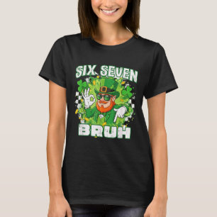 T-shirt Six sept bruh st patricks day 6 7 mème 67 enfants