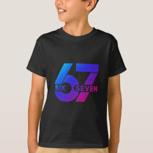 T-shirt Six Seven 67 Mème Gen Alpha Argot Bysebyll Saison