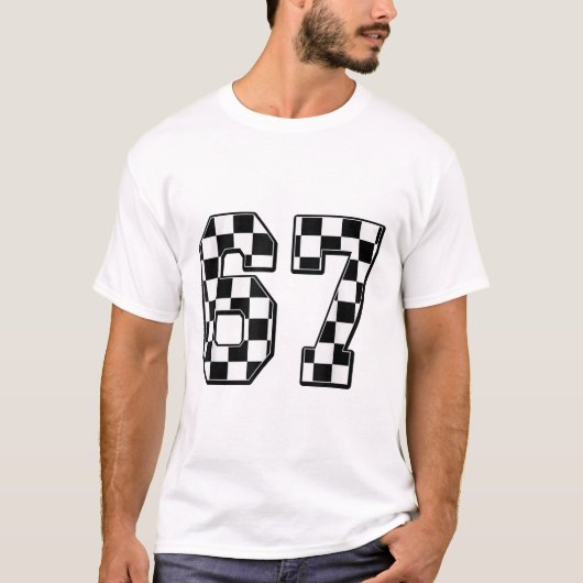 T-shirt Six Seven 67 Meme Number 67  (Devant)