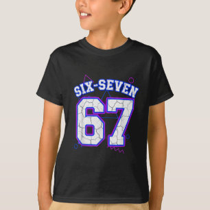 T-shirt Six-seven 67 Rétro Maillot de Sport Universitaire
