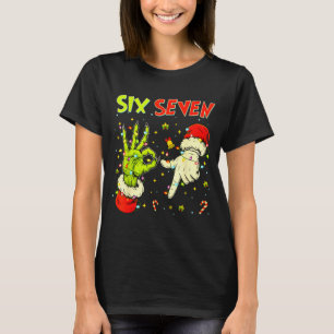 T-shirt Six Seven 67 Signe-main drôle de Noël Meme