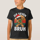 T-shirt Six Seven 6 7 Meme Dabbing Gingerbread Christmas B (Devant)