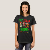 T-shirt Six Seven 6 7 Meme Dabbing Santa Gingerbread Chris (Devant entier)