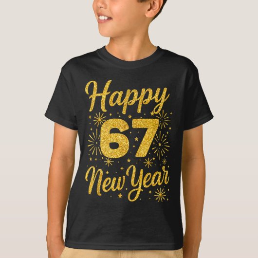 T-shirt Six Seven 6 7 Meme Funny Happy New Year 67 2026  (Devant)