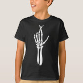 T-shirt Six Seven 6 7 Meme Funny Skeleton Hands Sign Let's (Devant)