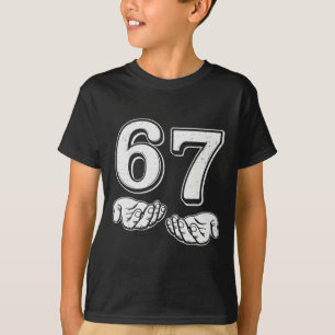 T-shirt Six Seven 6 7 Mème Génération Alpha Argot 6 7 Main