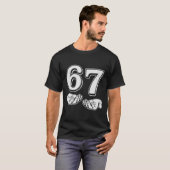 T-shirt Six Seven 6 7 Mème Génération Alpha Argot 6 7 Main (Devant entier)