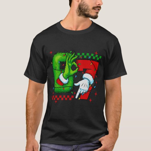 T-shirt Six Seven 6 7 Noël (Devant)