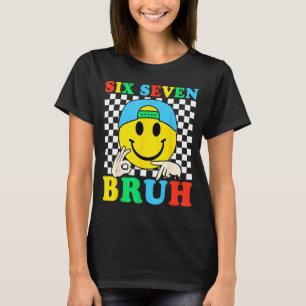 T-shirt Six Seven Bruh Boys 67 Mème Génération Alpha Argot