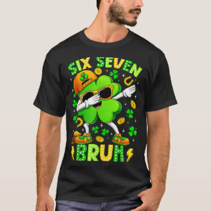 T-shirt Six Seven Bruh Meme 67 Dabbing Shamrock St Patrick