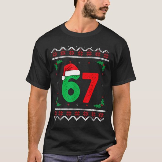 T-shirt Six Seven Christmas 6 7 Ugly Christmas Sweater (Devant)