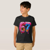 T-shirt Six Seven Donut Ice Cream Drip Cool Meme Funny 67  (Devant entier)