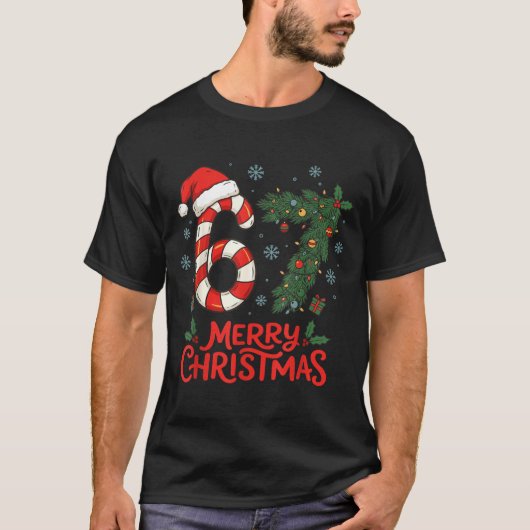 T-shirt Six Seven Funny 6 7 Meme Christmas  (Devant)