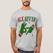 T-shirt Six Seven Grinch Hand OK Sign Trendy Christmas  (Devant)