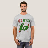 T-shirt Six Seven Grinch Hand OK Sign Trendy Christmas  (Devant entier)