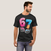 T-shirt Six Seven Ice Cream Drip Cool Meme 67 Funny Number (Devant entier)