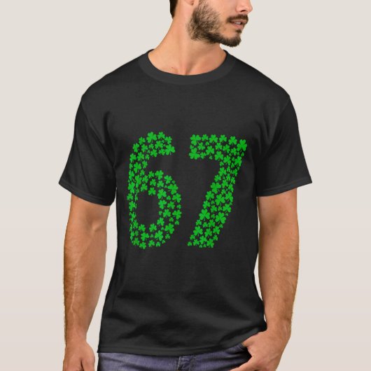 T-shirt Six Seven Meme 67 St Patrick's Day Shamrocks Men W (Devant)