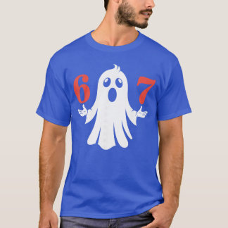 T-shirt Six Seven Meme 6 7 Halloween Ghost Costume