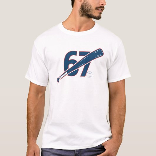 T-shirt Six Seven Meme, Baseball Player, Baseball Fan (Devant)
