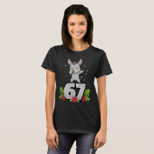 T-shirt Six Seven Meme Dabbing Baby 67 Funny Gen Z Apha  (Devant entier)