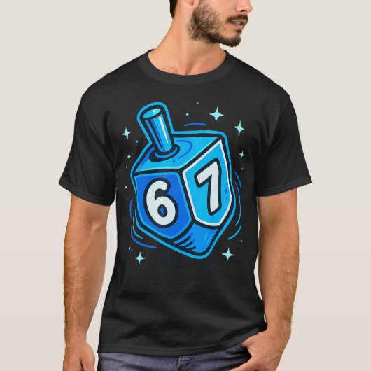 T-shirt Six Seven Meme Hanouka (Devant)
