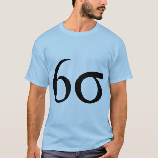 T-shirt Six sigmas (maigre six sigmas)