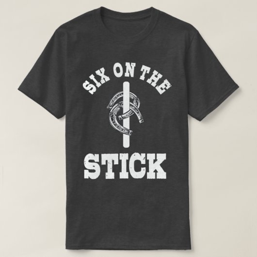 T-shirt Six Sur Le Bâton T (Design devant)