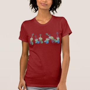 T-shirt Six violons d'aquarelle