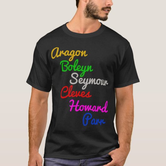 T-shirt Six Wives (Devant)
