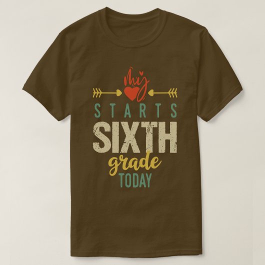 T-shirt Sixième année (Design devant)