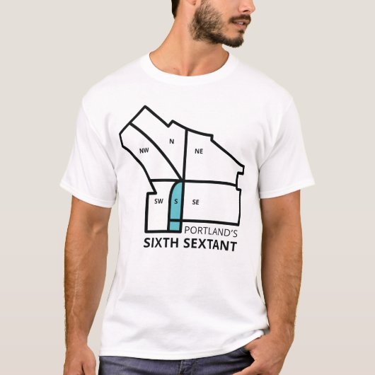 T-shirt Sixième sextant de Portland (Devant)