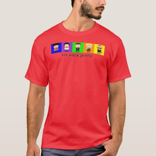T-shirt sixpackredshirtnewest (Devant)