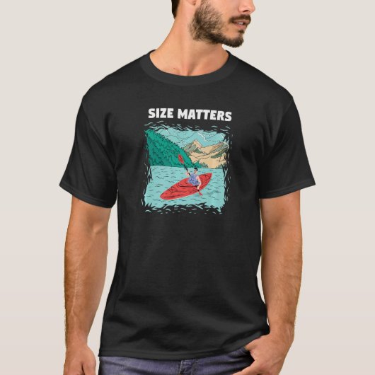 T-shirt Size Matters Whitewater Kayaking Premium (Devant)