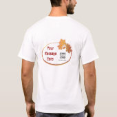 T-shirt Sjabloon Generische Herfst Foliage (Achterkant)