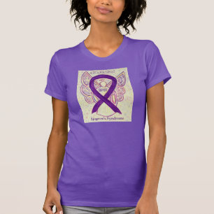 T-shirt Sjogren's Syndrome Purple Awareness Ribbon Shirt