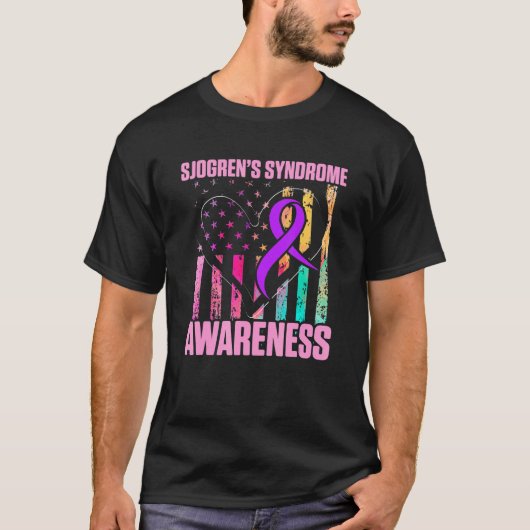 T-shirt Sjogren's Syndrome Survivor Learn Warrior 1 (Devant)