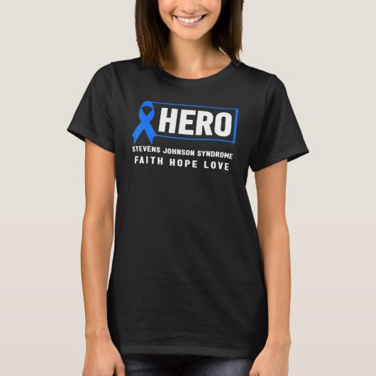 T-shirt Sjs Hero Hope Stevens Johnson Syndrome (Devant)