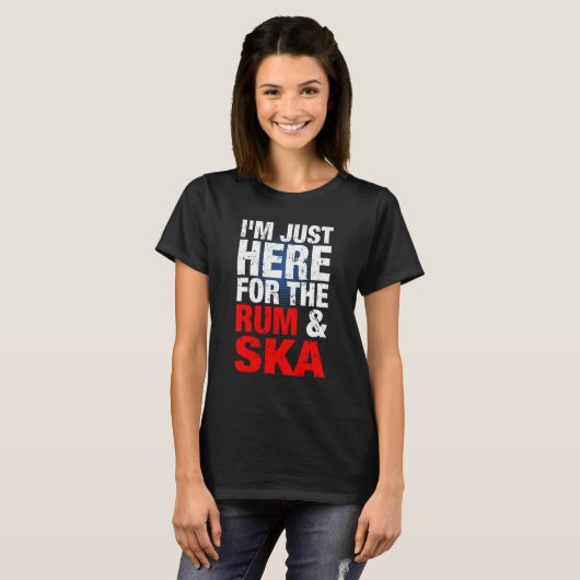 T-shirt Ska Et Rum Music Est Life Ska Reggae Punk Sco (Devant entier)