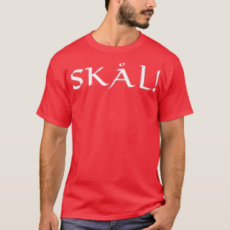 T-shirt Skal Norse Boire Cheer Prononcé Skoll Viking