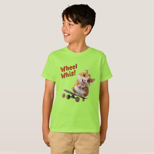 T-shirt Skate board Hampster Wheel Whiz (Devant entier)