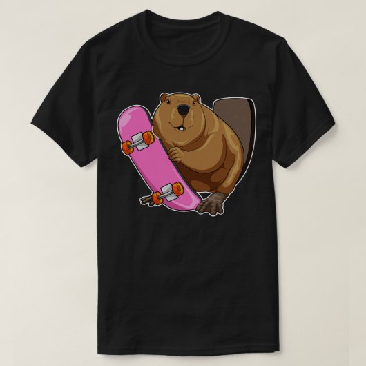 T-shirt Skate de castor (Design devant)