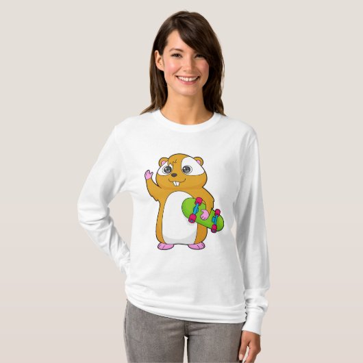 T-shirt Skate de Hamster (Devant entier)