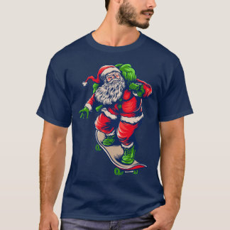 T-shirt Skate de Noël père Noël 62