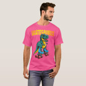 T-shirt Skate Dinosaures Roller Skatesaurus Roller (Devant entier)