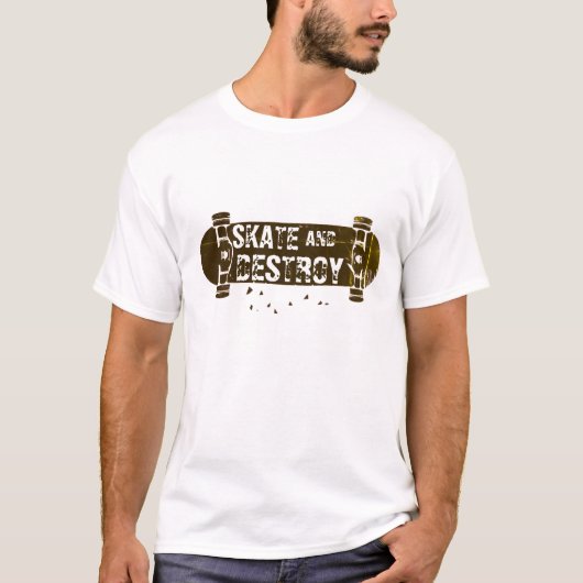 T-SHIRT 'SKATE ET DESTROY' (Devant)