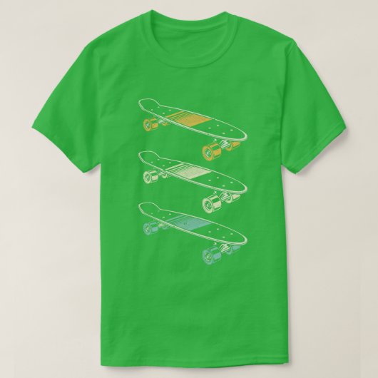 T-shirt Skate Lover Retro Skateboard Sport Skateboard (Design devant)