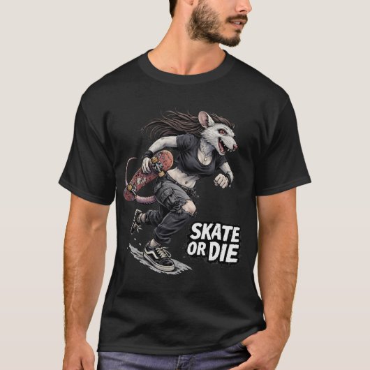 T-shirt Skate Or Die (Devant)