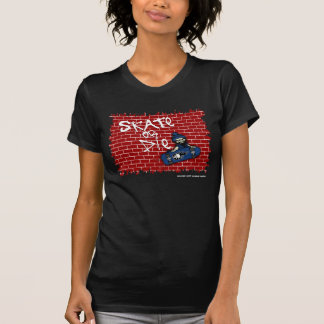 T-shirt Skate or Die Ladies Twofer Sheer (ajusté)