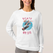 T-shirt Skate ou die Skateboarder Garçon (Devant)